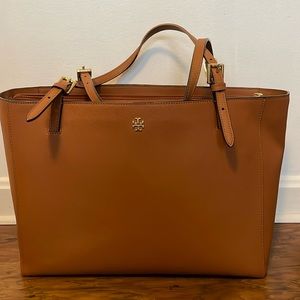 Tory Burch Large York Tote-Saffiano camel leather